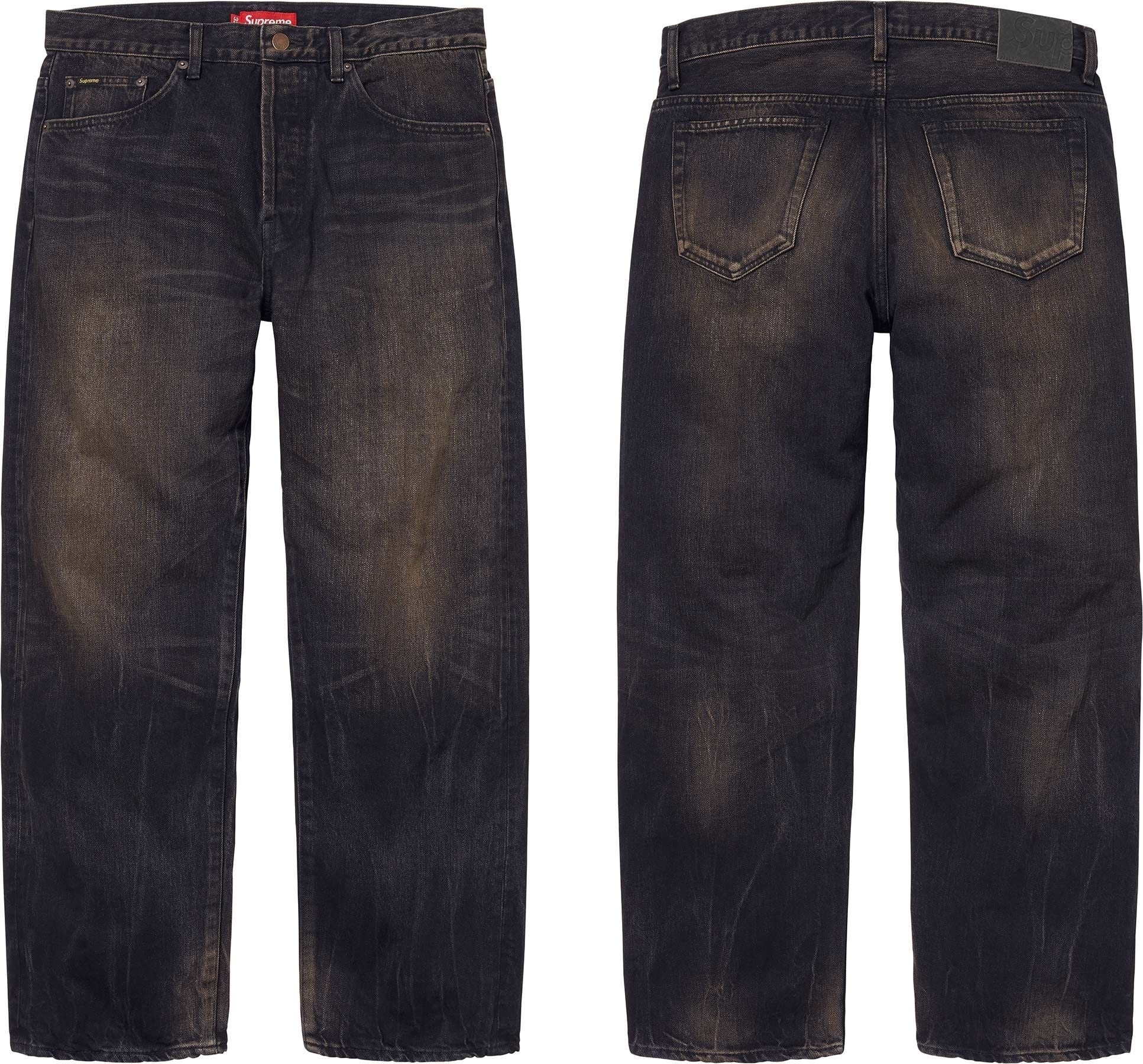 Distressed Loose Fit Selvedge Jean